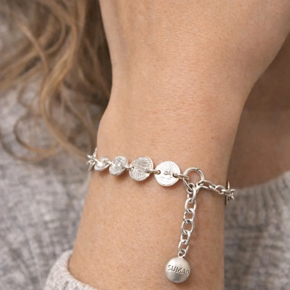 950 Silver Peruvian Artisan Disc Link Bracelet – SUMAQ